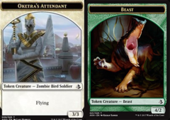 Beast (021) // Oketra's Attendant (009) Double-Sided Token